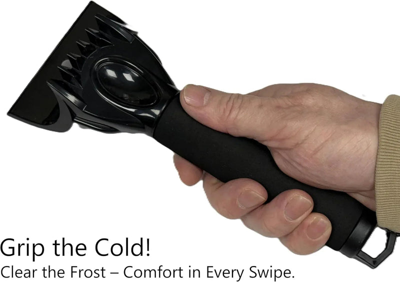 Car Ice Scraper 2 In 1 Premium Head For Clearing Ice & Snow A Winter Essential