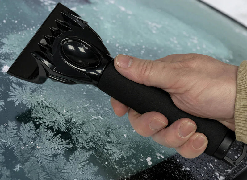Car Ice Scraper 2 In 1 Premium Head For Clearing Ice & Snow A Winter Essential