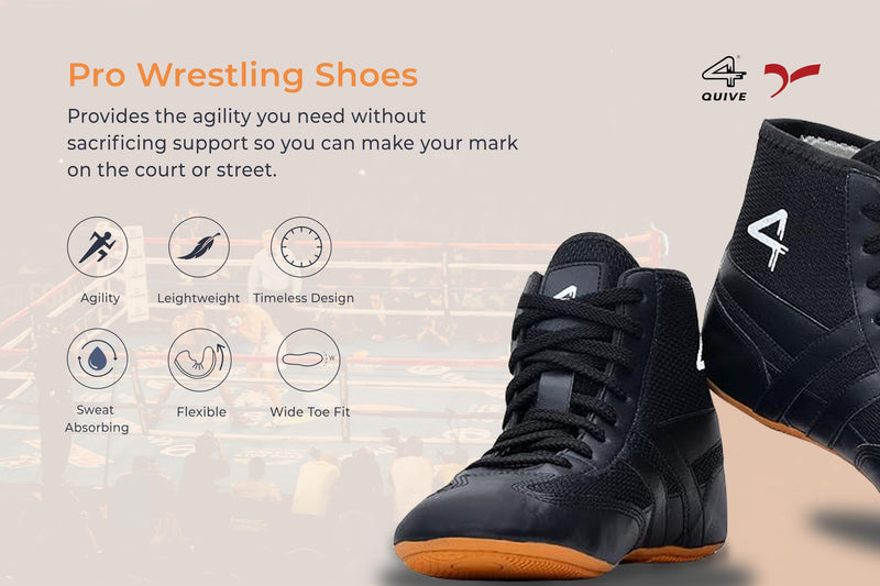 SEGA QUIVE Kabaddi High-Top Wrestling Shoes
