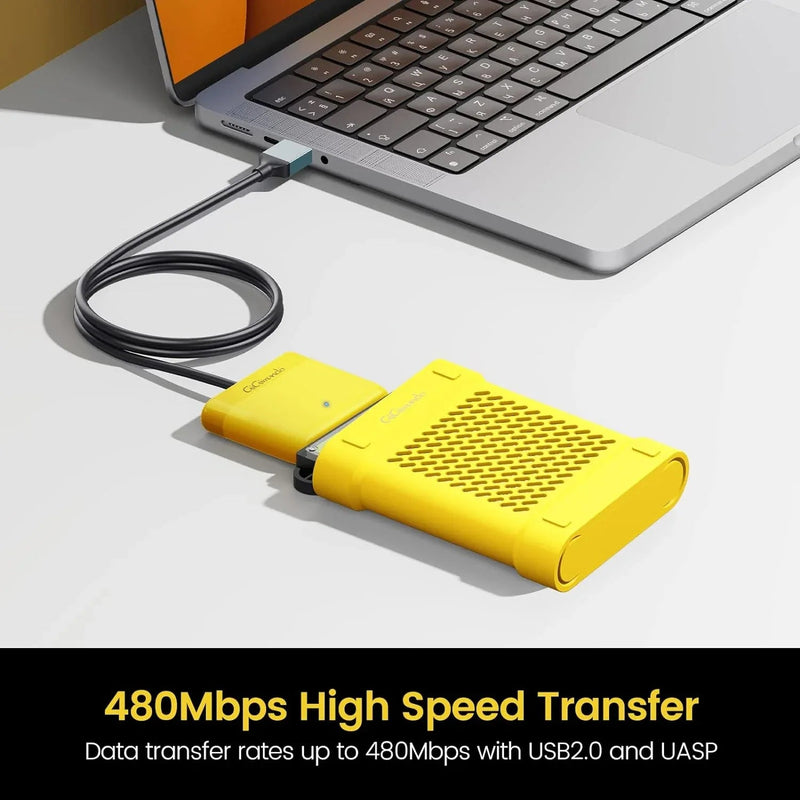 USB 2.0 to SATA Adapter Cable to 2.5 SSD & HDD with UASP Support 0.5M Cable