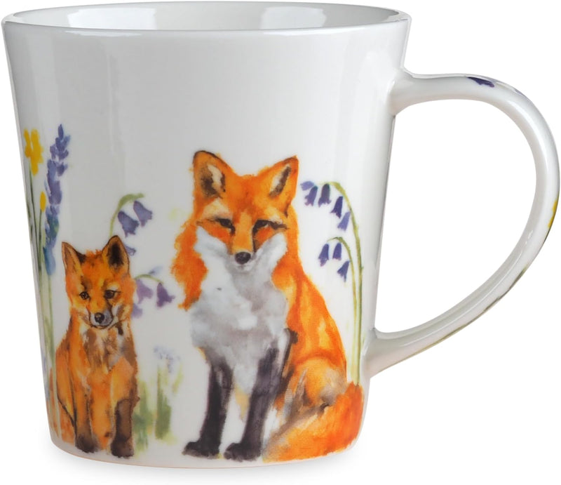 Lesser & Pavey Feather & Fur Foxes Mug | Ceramic Coffee Mugs for Home
