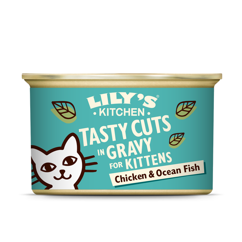 Lily's Kitchen Cat Tasty Cuts Chicken and Ocean Fish for Kitten - Case of 24