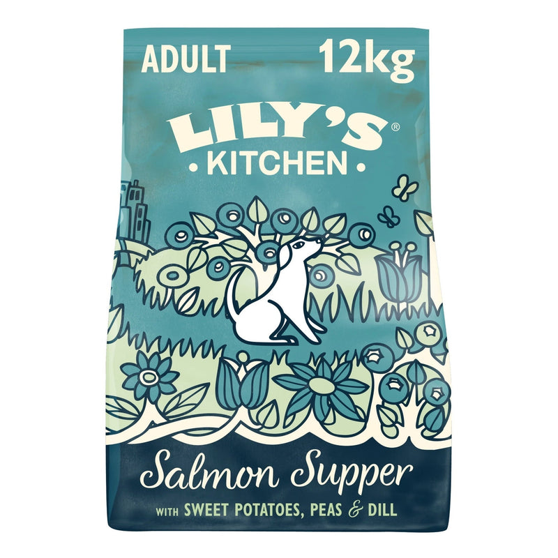 Lily's Kitchen Dog Salmon Supper Adult Dry Food - 1kg / 12kg 12kg / Salmon
