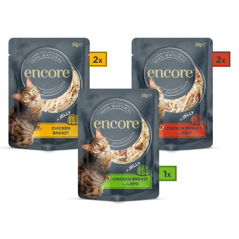 Encore Cat Pouch Chicken in Jelly - 5 x 50g