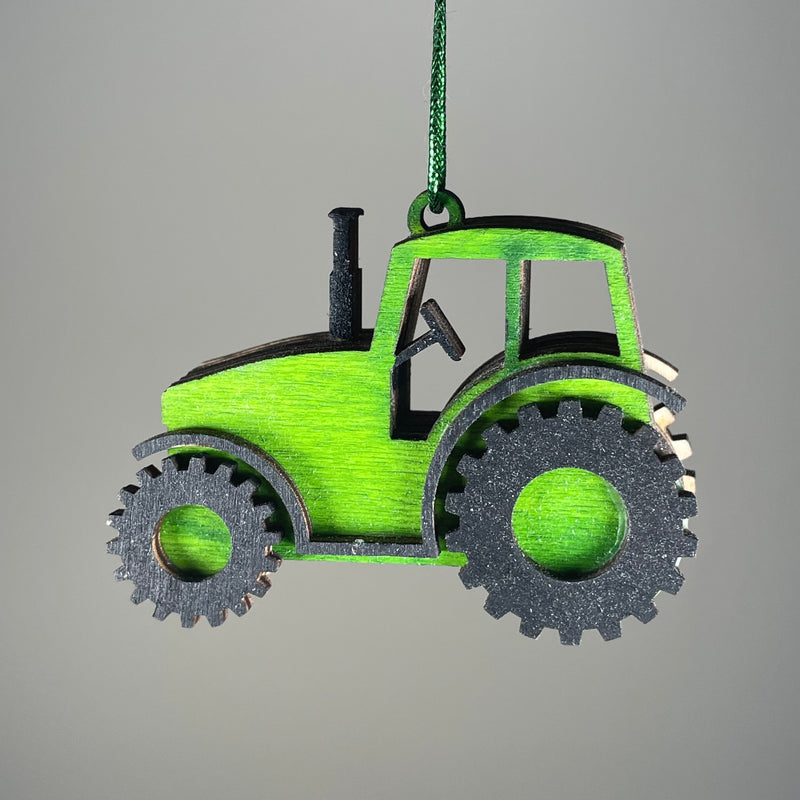 Tractor Bauble - Handmade Ornament