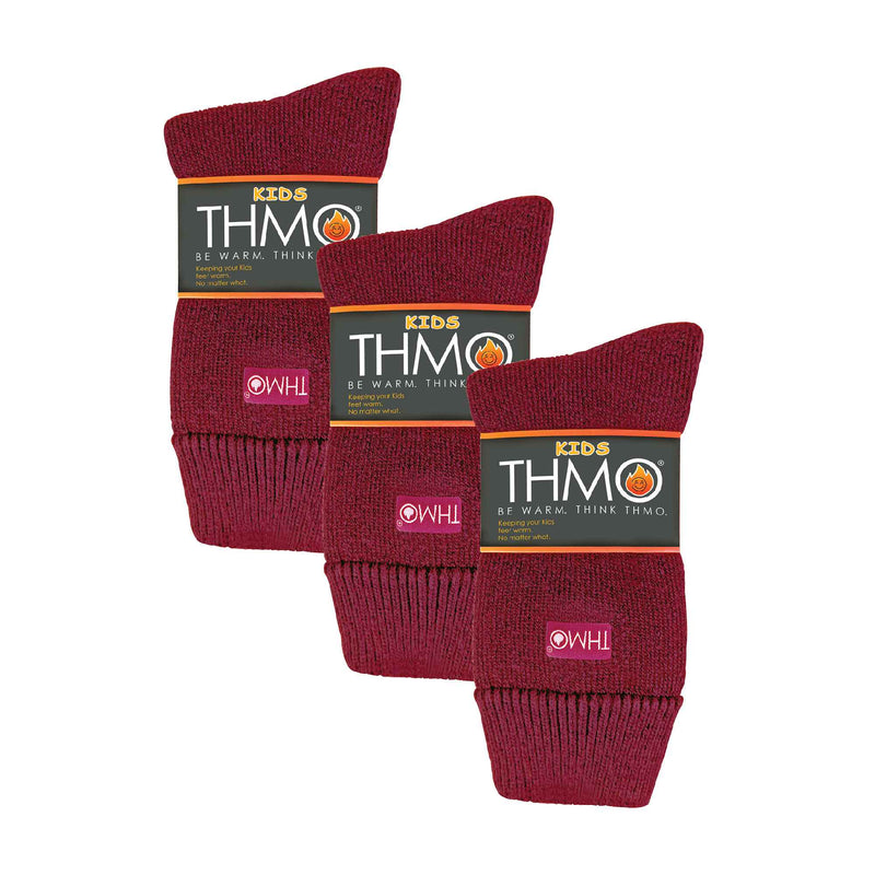 3 Pairs Kids Thermal Socks | Ribbed Soft Top Fleece Fluffy Inner Warm Socks