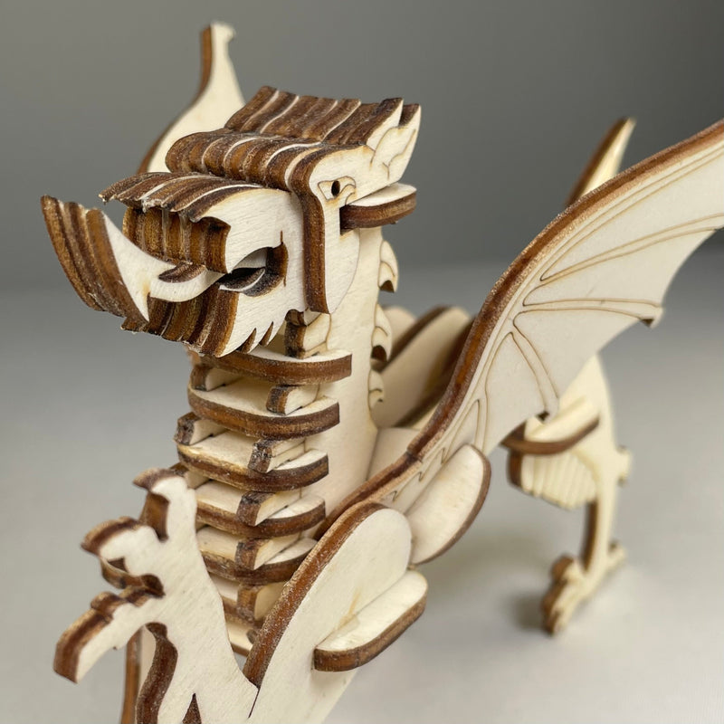 Welsh Dragon Puzzle - Flatpack Model Kit