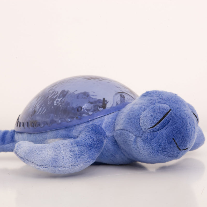 Cloud B Tranquil Turtle Rechargeable Projector Nightlight with White Noise Soothing Sounds - Ocean Blue