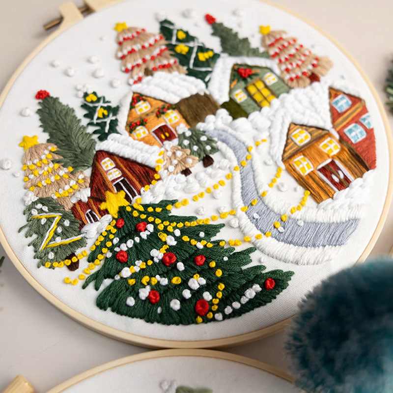 Embroidered Handicraft DIY Material Christmas Kit Fabric