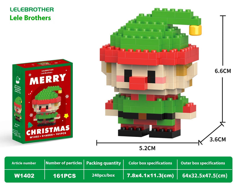 Christmas Day Series Snowman Assembly Blocks