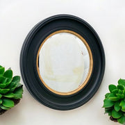 74X74CM RUSTY BLACK/GOLD FR CONVEX MIRROR - InStock