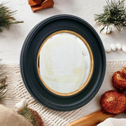 74X74CM RUSTY BLACK/GOLD FR CONVEX MIRROR - InStock