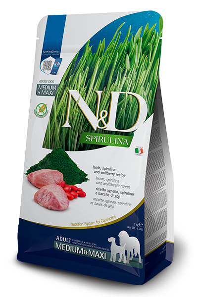 N&D Spirulina Lamb Adult Medium/Maxi 7 Kg
