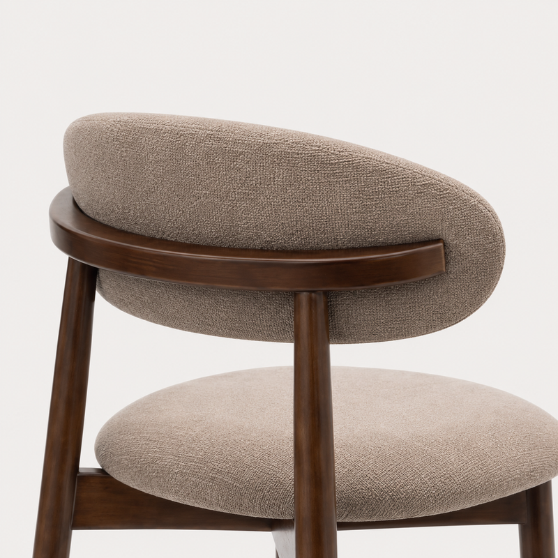 Henley Set of 2 Scandi Camel Bar Stool