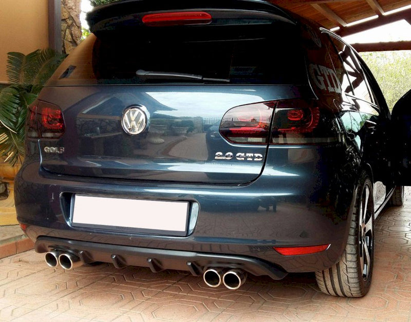 Maxton Design - REAR VALANCE VW GOLF VI WITH 2 EXHAUST HOLE