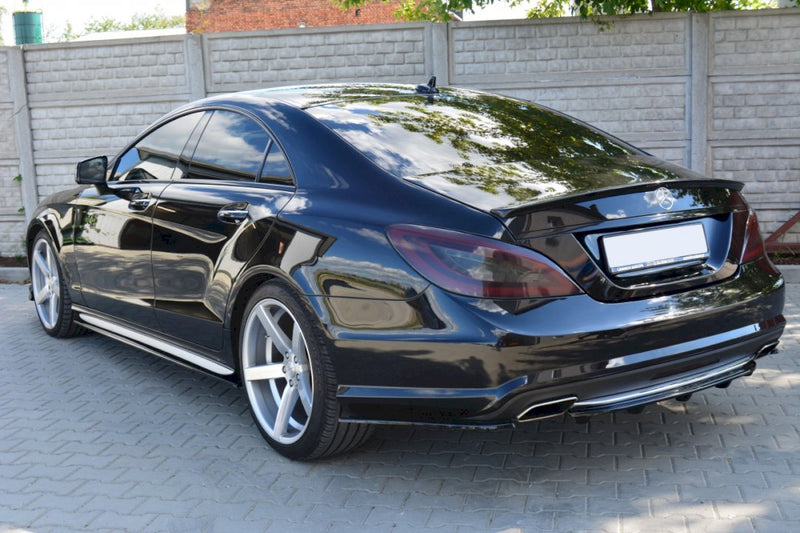 Maxton Design - REAR SIDE SPLITTERS MERCEDES CLS C218 AMG-LINE (2011-2014)