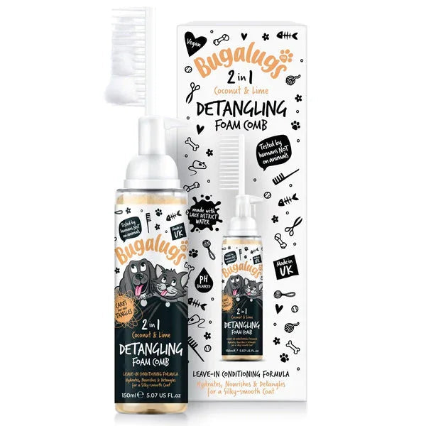 2 in 1 Detangle and Conditioning Foam Comb Coconut and Lime 150ml - Case of 6