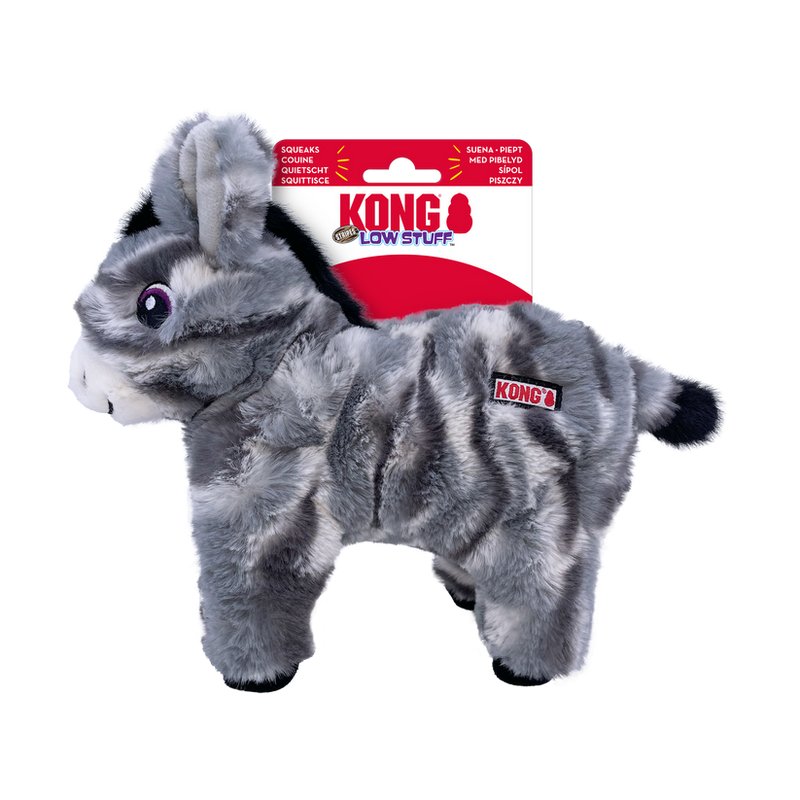 KONG Low Stuff Stripes Donkey - Case of 24
