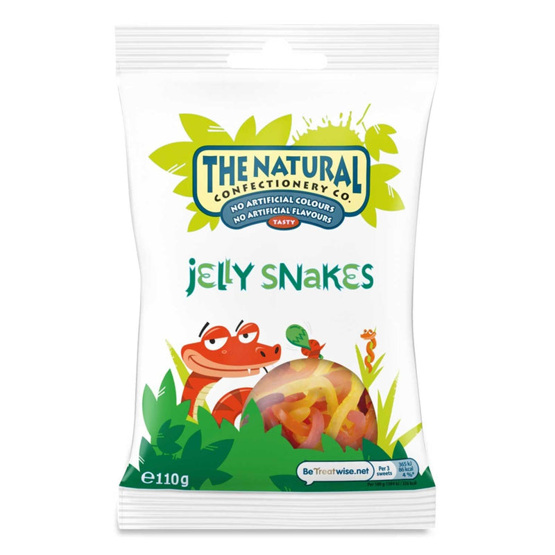 10 x The Natural Confectionery Co. Jelly Snakes 110G