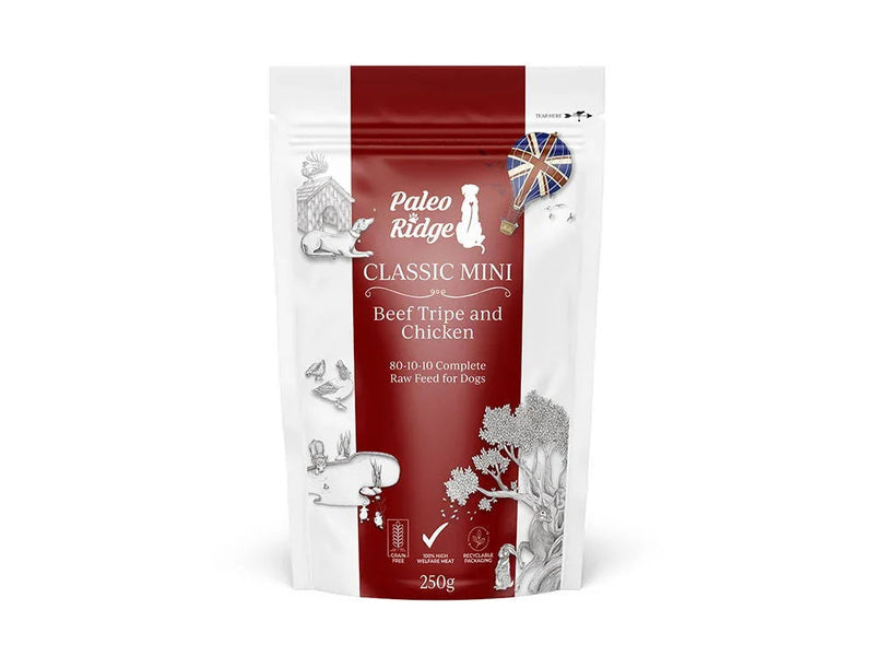 Paleo Ridge Classic Mini Beef Tripe and Chicken 250g