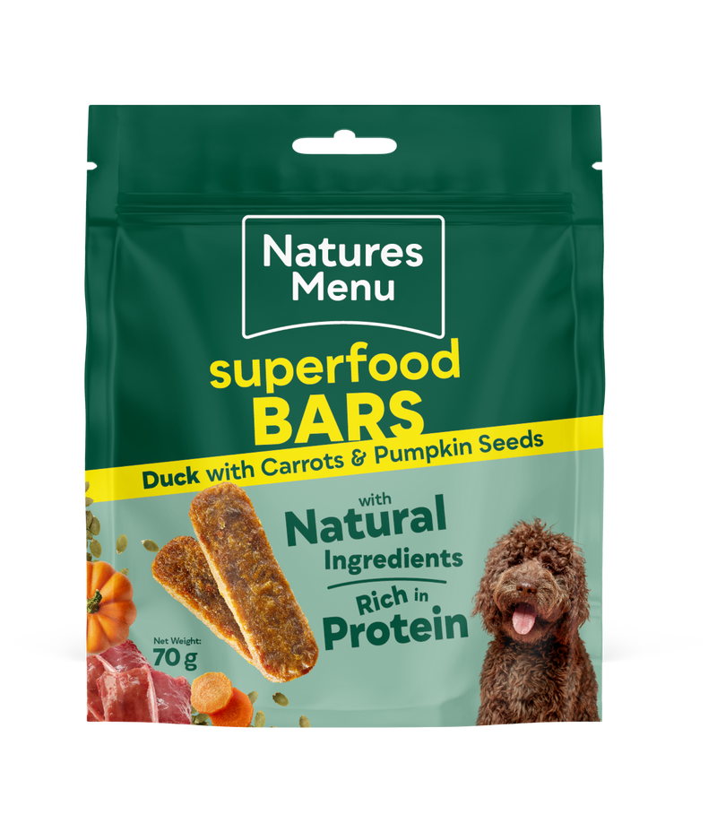 Natures Menu Superfood Bars Duck 70g - Case of 9