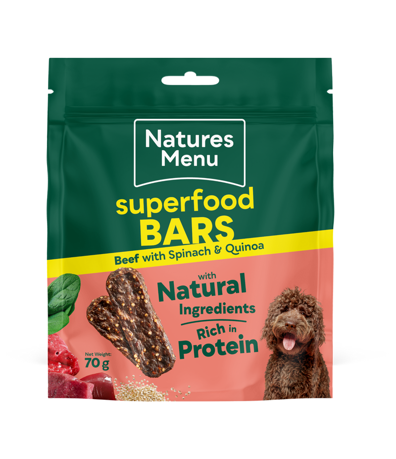 Natures Menu Superfood Bars Beef 70g - Case of 9
