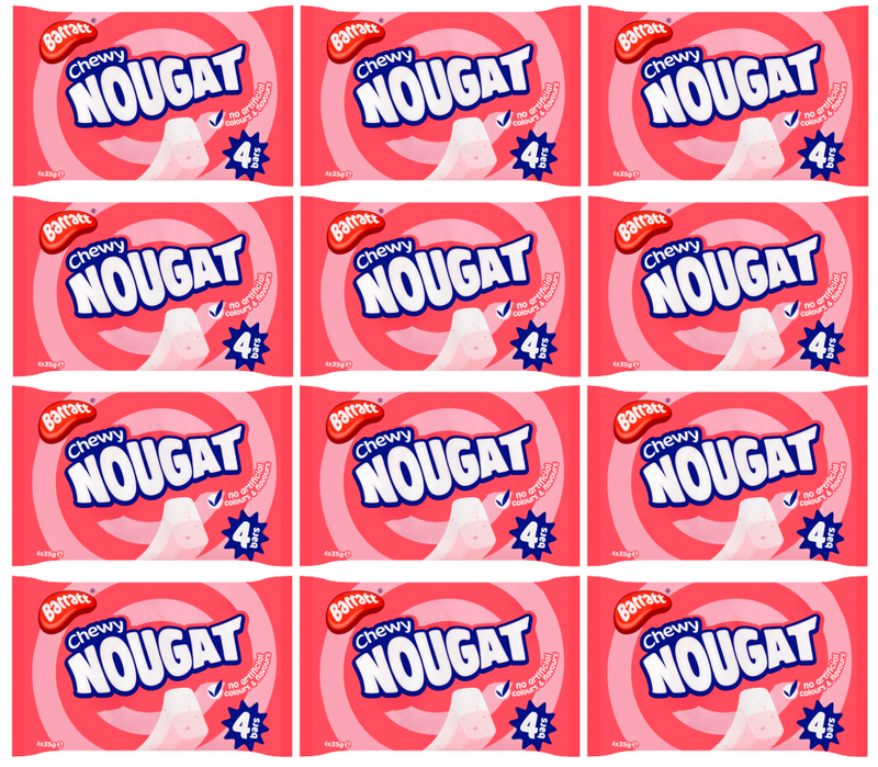 48 x Barratt Chewy Nougat Bar (12 x 4 Pack)
