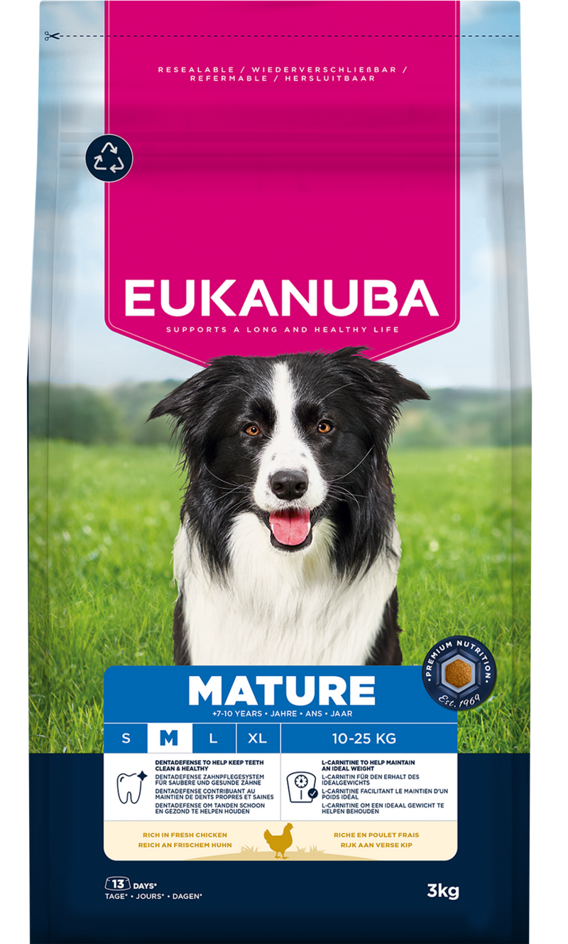 Eukanuba Dog Mature Medium Chicken 3kg