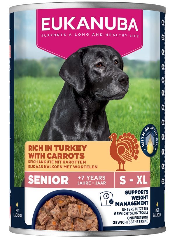 Eukanuba Dog Can Life Care Senior All Breeds Turkey and Carrot 400g - Case of 6