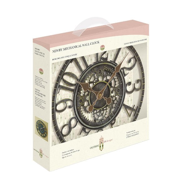 30cm Vintage Verdigris Mechanical Garden Wall Clock