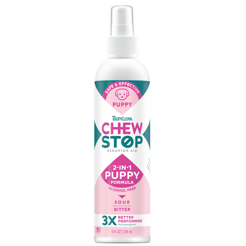 TropiClean Chew Stop Behavior Aid Puppy Spray