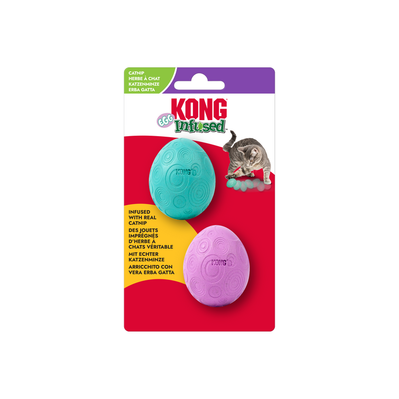 KONG Infused Catnip Egg 2 Pack