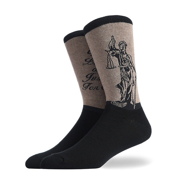 Fashion Creative Hamburger Pizza Alien Men Socks Cute Series