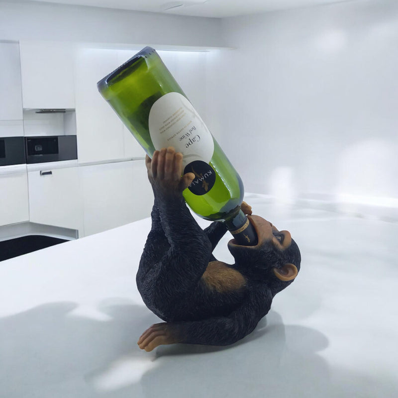 25CM GORILLA WINE BOTTLE HOLDER