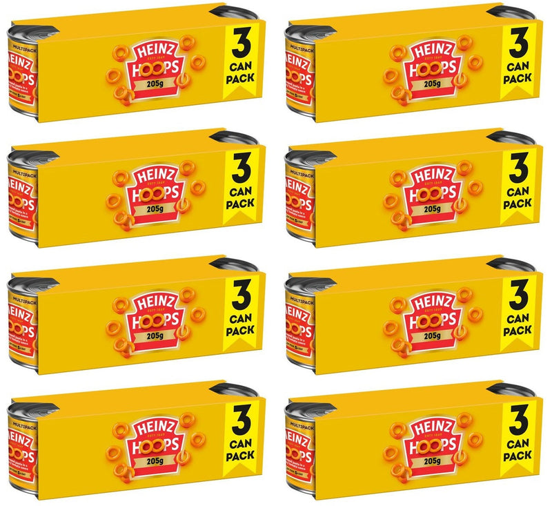 8 x Heinz Hoops 3 X 205G