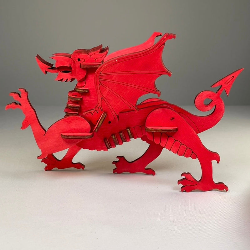 Welsh Dragon Puzzle - Flatpack Model Kit