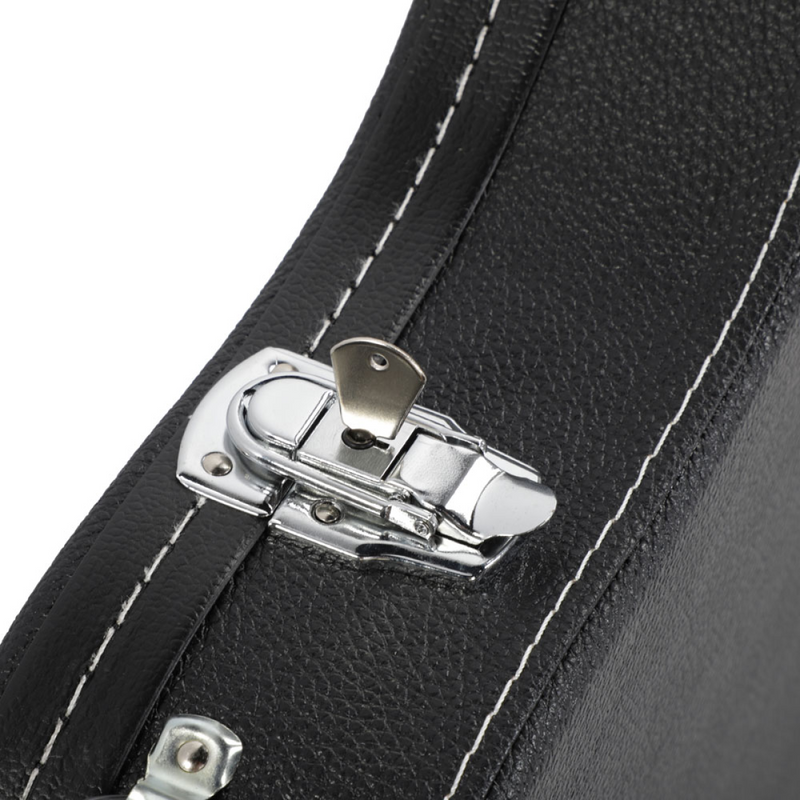 ST High Grade Electric Guitar Hard Case Microgroove Flat Surface Straight Flange Black