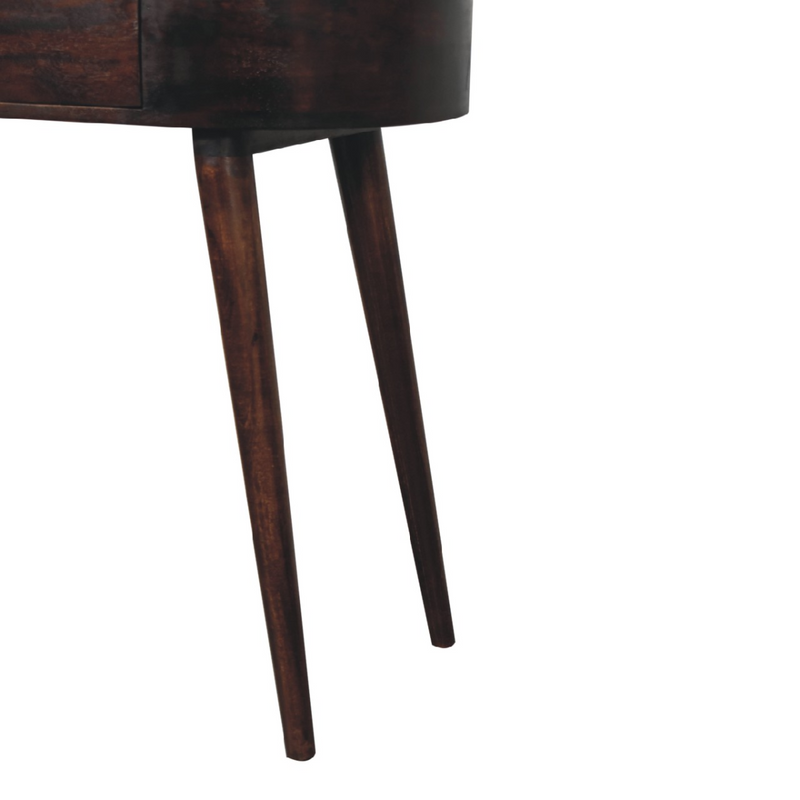 Artisan Furniture Solid Wood Albion Light Walnut Console Table, Brown, 1 Drawer