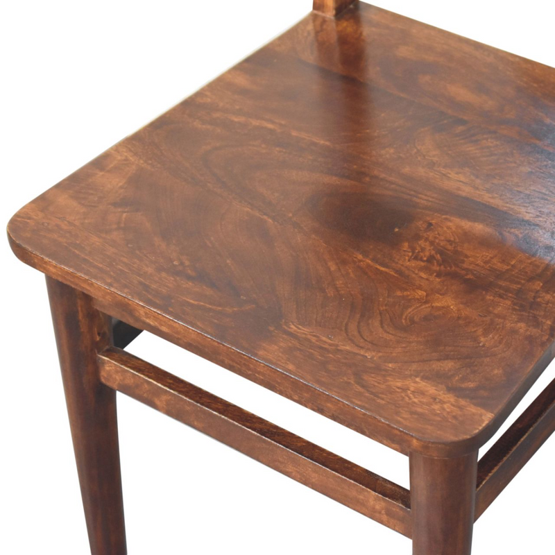 Artisan Furniture Solid Mango Wood Classic Chestnut Dining Chair