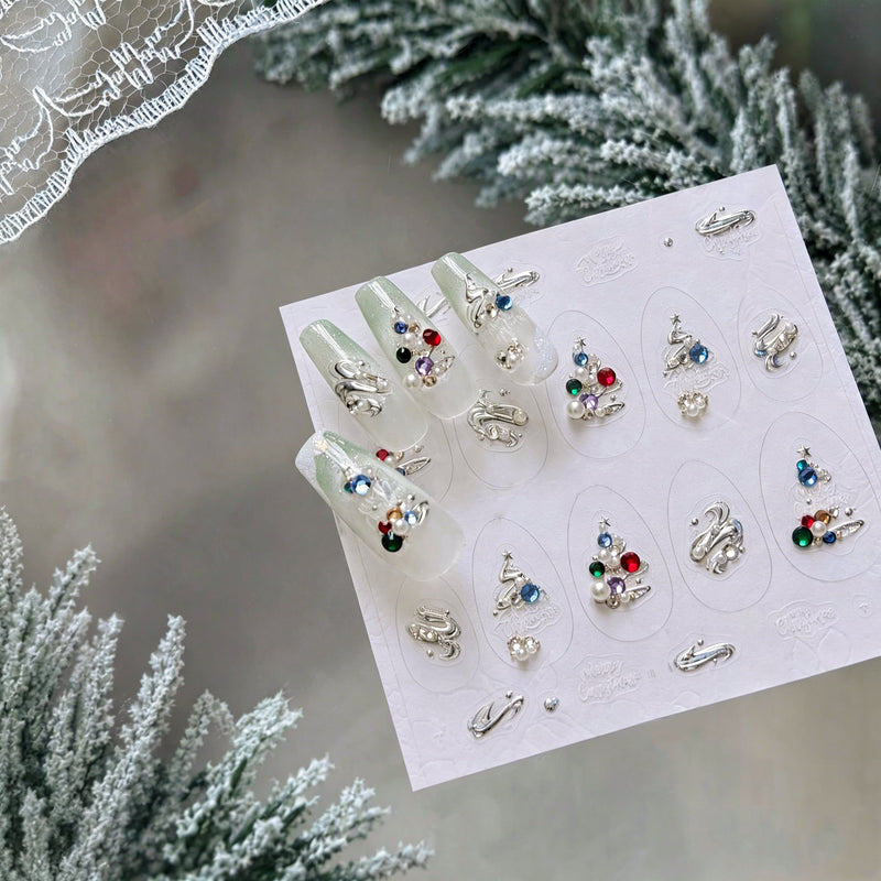 Hello Claws | Merry Christmas Tree Nail Deco Sticker