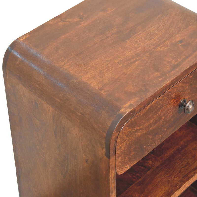 Artisan Furniture Solid Wood Aspen Open Bedside