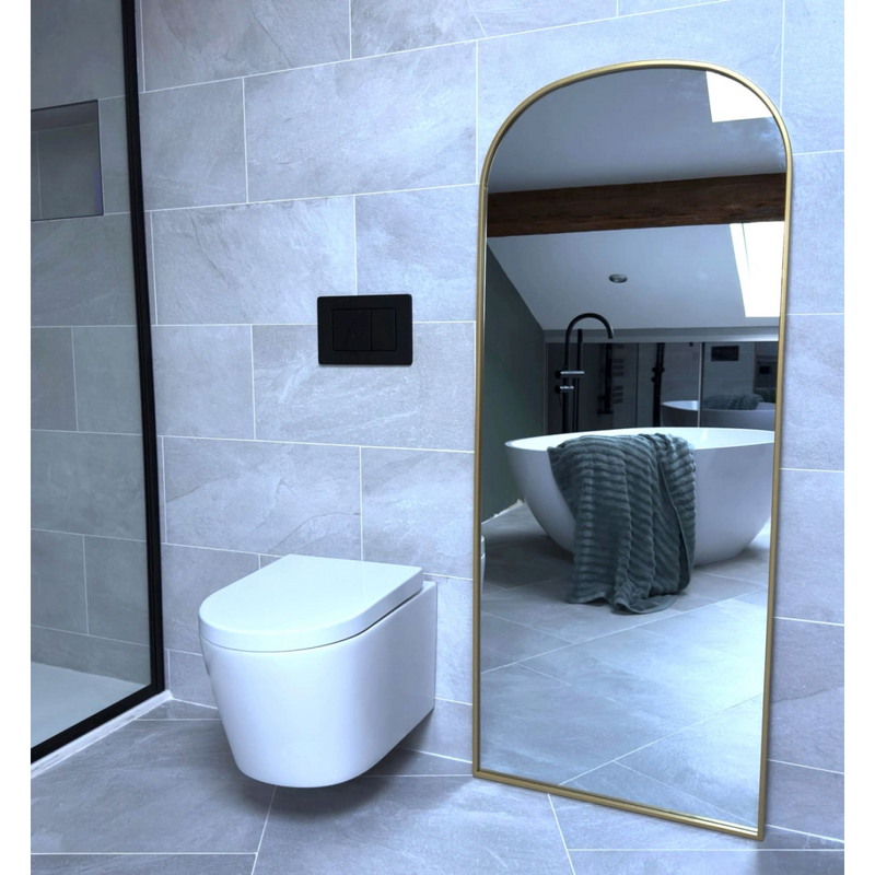Yoko - Gold Metal Gentle Arch Mirror - 160cm x 60cm