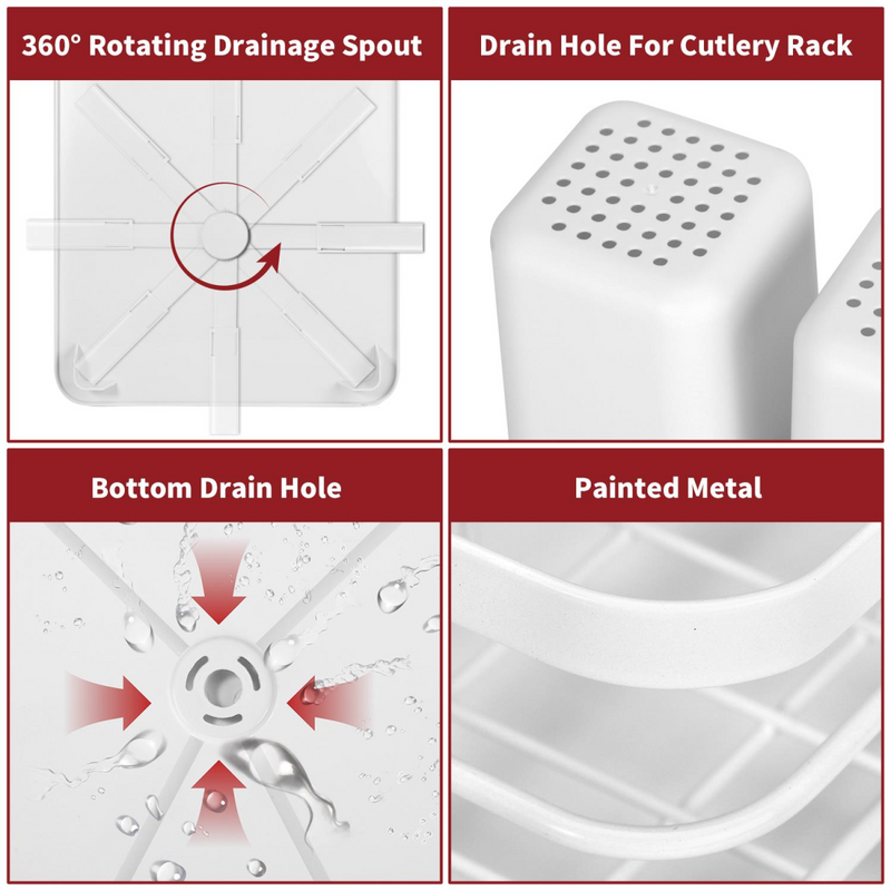 VINSANI WHITE DISH RACK 1010437