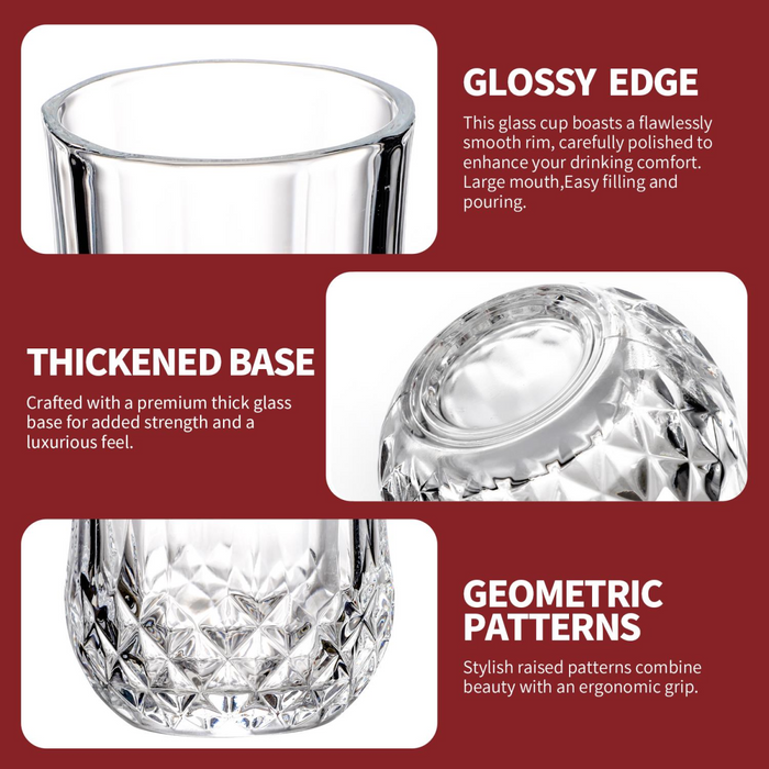 Vinsani 350ml Crystal Tall Glasses 6pcs 1010497