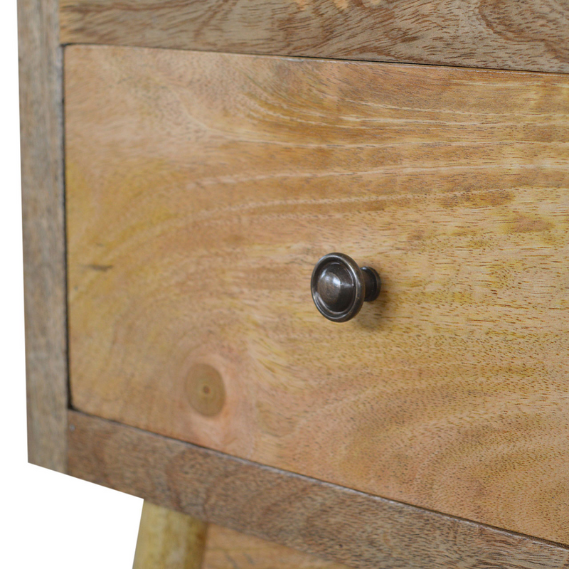 Artisan Furniture Solid Wood Nordic Style Bedside with 2 Drawers