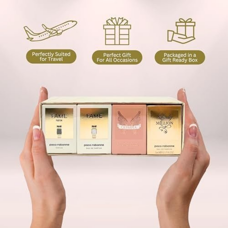 Paco Rabanne Ladies Miniature Gift Set (2 x 4ml  5ml  6ml)