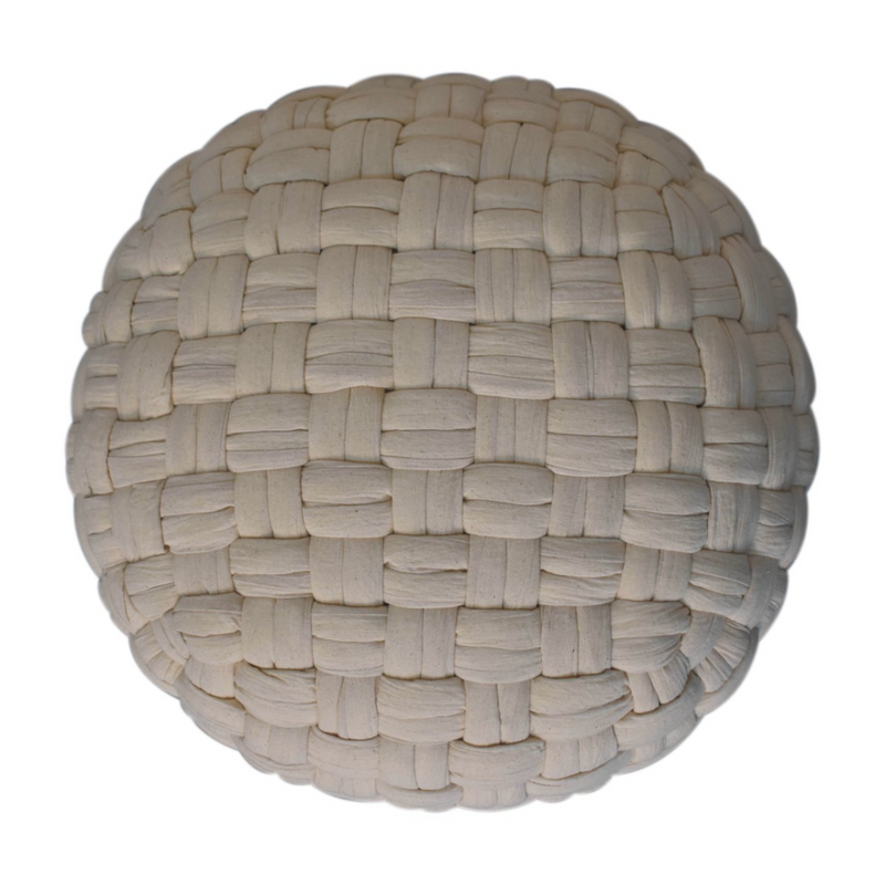 Artisan Furniture White Tube Pouffe