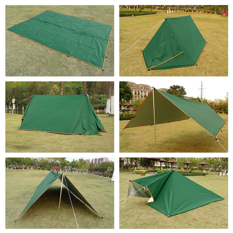 Flysheet Waterproof Groundsheet Camping Tarp Shelter Alas Tent Floor Sheet Tent Awning