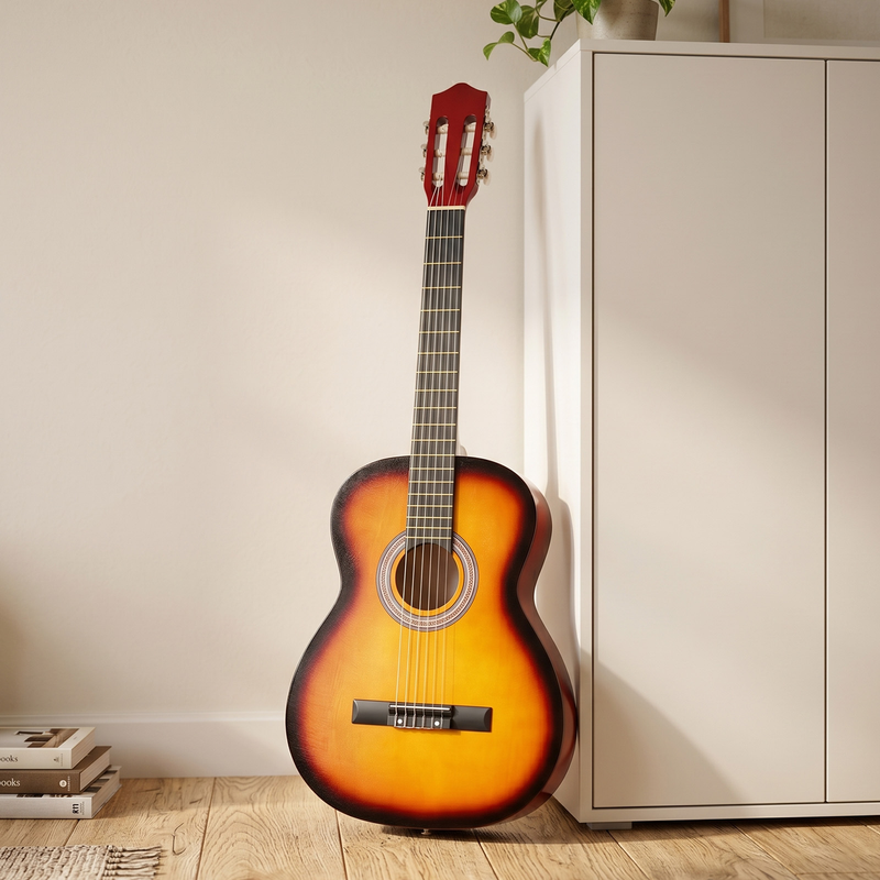 39 Inch Basswood Classical Folk Guitar Sunset Color
