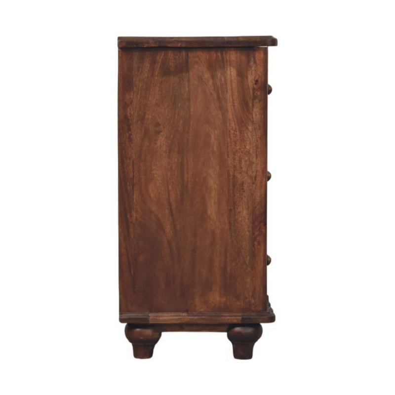 Artisan Furniture Solid Wood Camille Chest, 3 Drawers, Brown